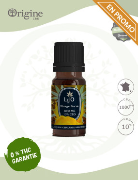E-Liquide Nuage Sucré 1000mg 10 % CBD Ly'O