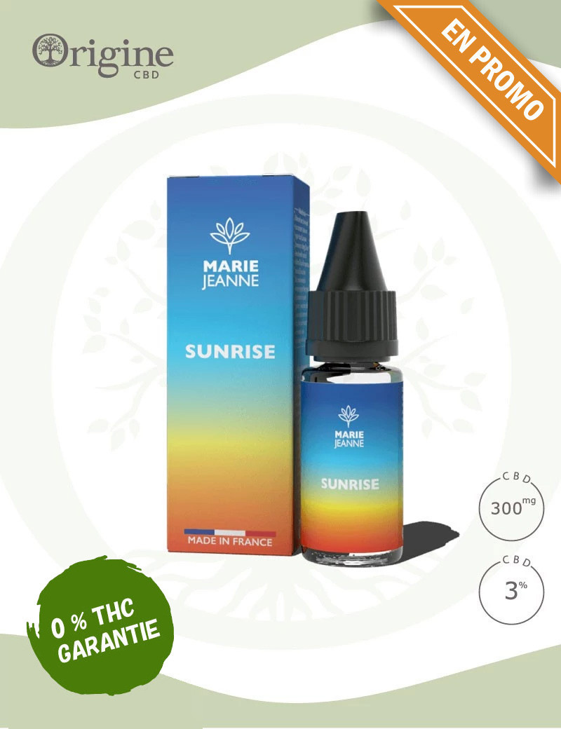 E-liquide Sunrise 300mg 3 % CBD E-liquide Sunrise 300mg 3 % CBD