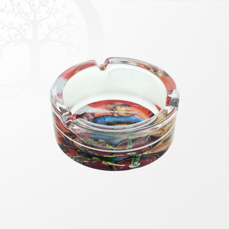 Cendrier Rond en Verre Bike Beuz