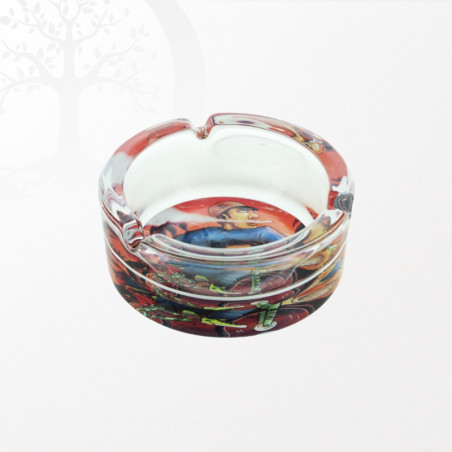 Cendrier Rond en Verre Bike Beuz