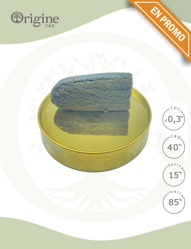 Résine 40 % CBD Black Mamba