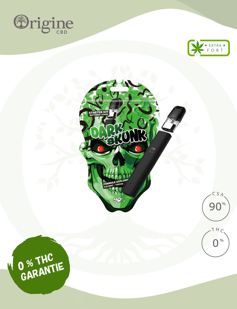 Kit complet Vape Dark Skunk CSA 90