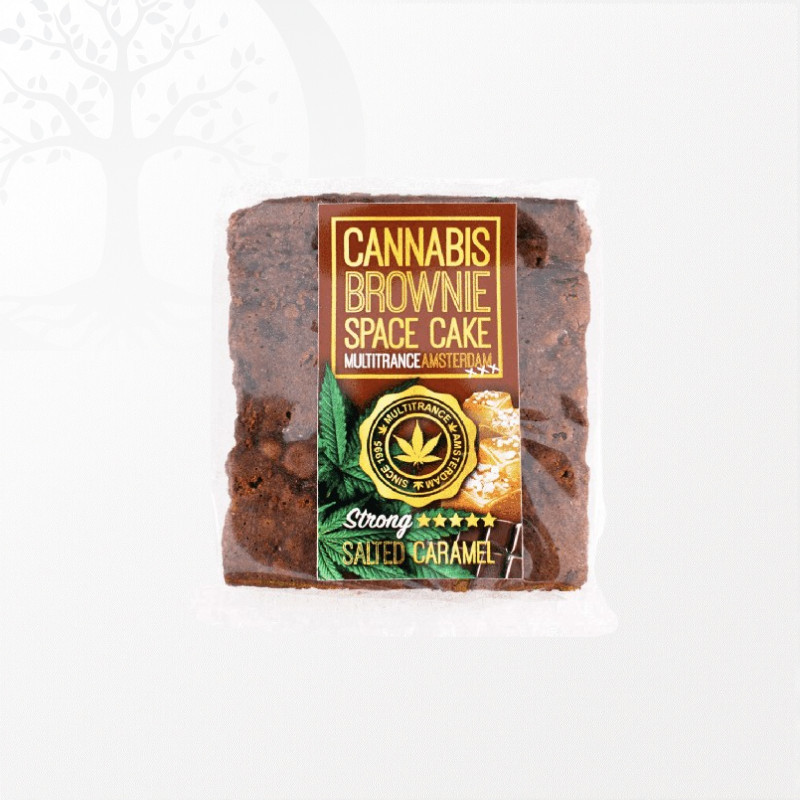 Brownie à base de chanvre saveur Caramel salé