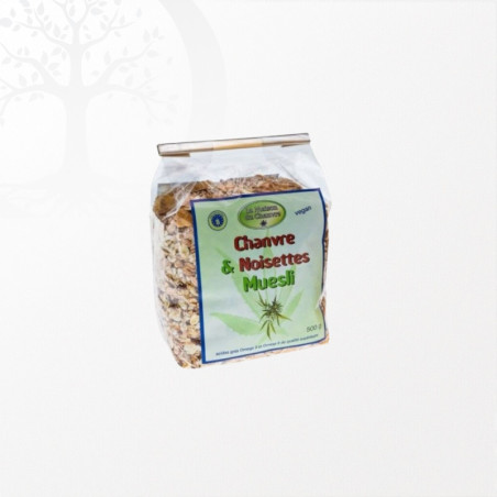 Muesli au chanvre et noisettes 500g  Bio