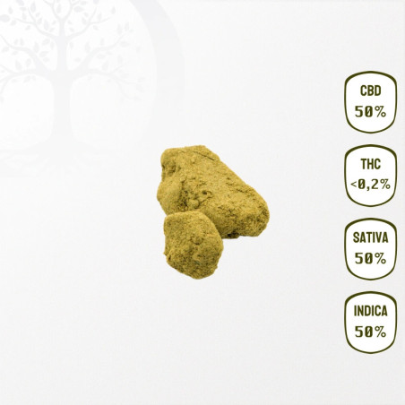 Résine CBD 50 % MoonRock Hash Old School - Origine CBD