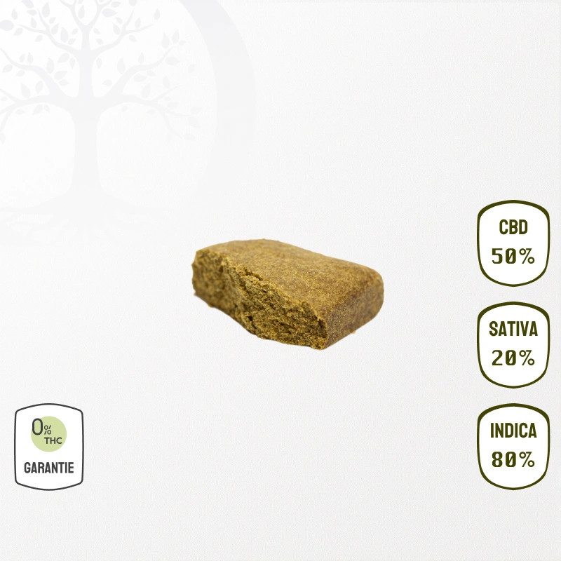 Résine 50 % CBD Critical Kush (Sans THC)