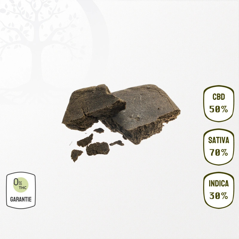 Résine 50 % CBD Nature (Sans THC)