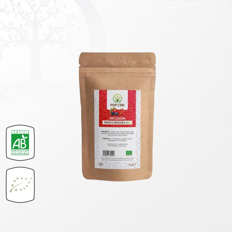Infusion à base de chanvre saveur Fruits rouges