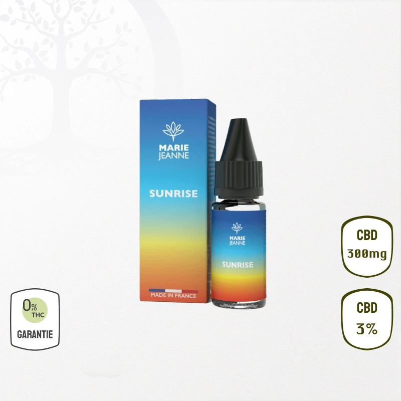E-liquide Sunrise 300mg 3 % CBD (Sans THC)
