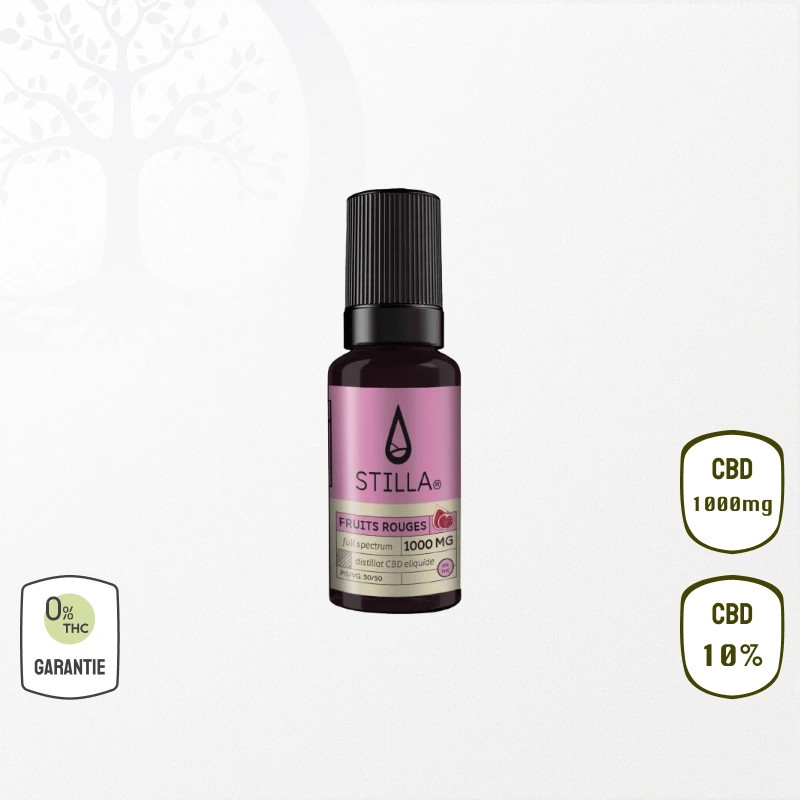 E-liquide Fruits Rouges 1000mg 10 % CBD (Sans THC)
