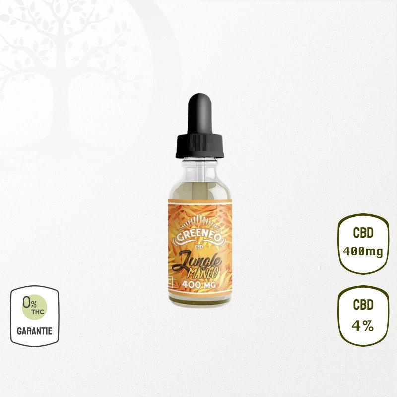 E-liquide Jungle Mango 400mg 4 % CBD (Sans THC)
