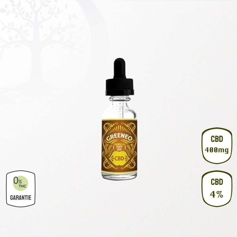 E-liquide Vanilla Puff 400mg 4 % CBD (Sans THC)
