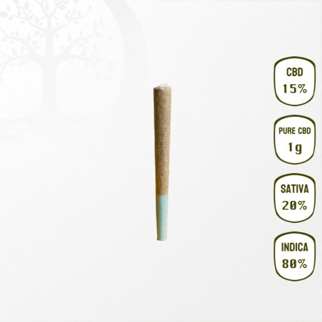 Pré-roulée Cigarette CBD Le Royal White Widow et Pollen 15% CBD