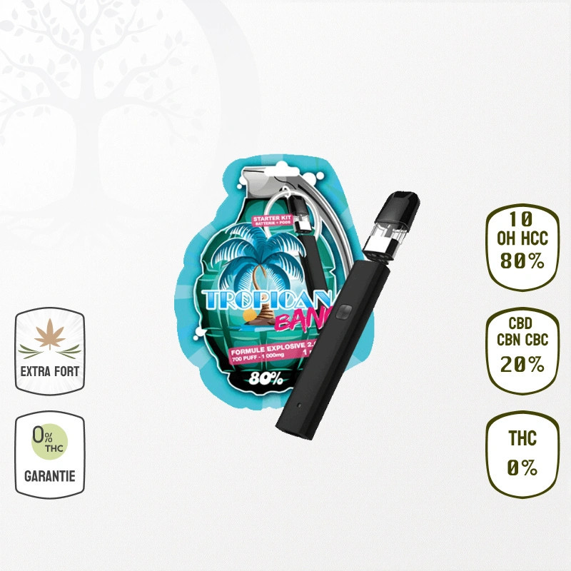 Kit complet Vape Tropicana 80 % 10-OH-HHC