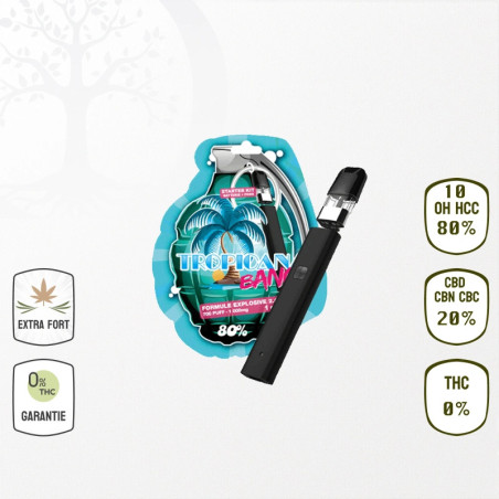 Kit complet Vape Tropicana 80 % 10-OH-HHC