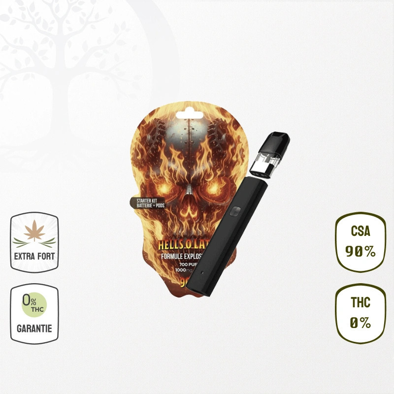 Kit complet Vape Hels O Lator CSA 90 %