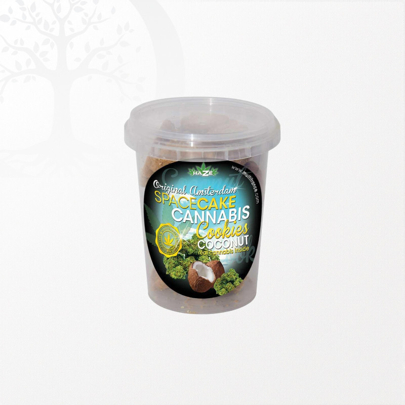 Biscuits Space Cake à base de chanvre saveur noix de coco