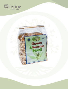 Muesli au chanvre et noisettes 500g  Bio