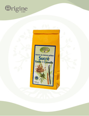 Graines de chanvre grillées sucrés 100 g Bio