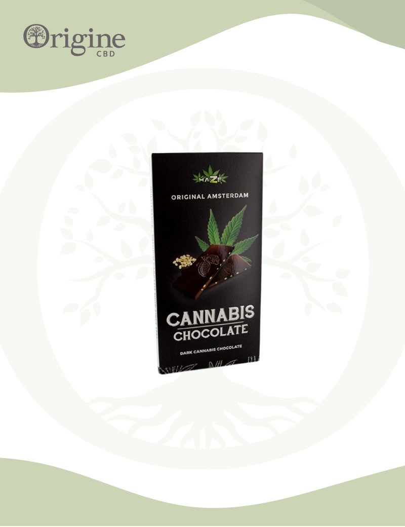 Chocolat noir avec graines de chanvre