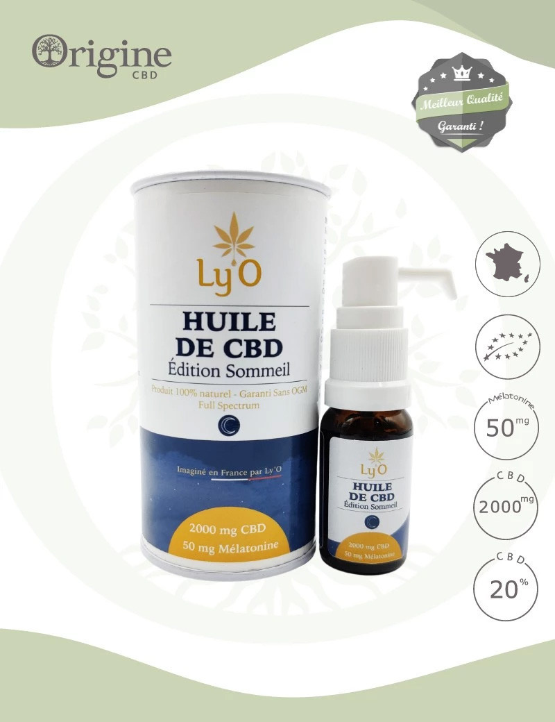 Huile de CBD BIO Edition Sommeil