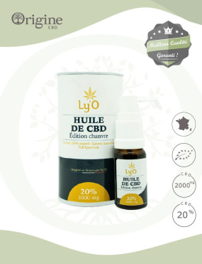 Huile De Chanvre BIO 20 % CBD Full Spectrum Ly'O