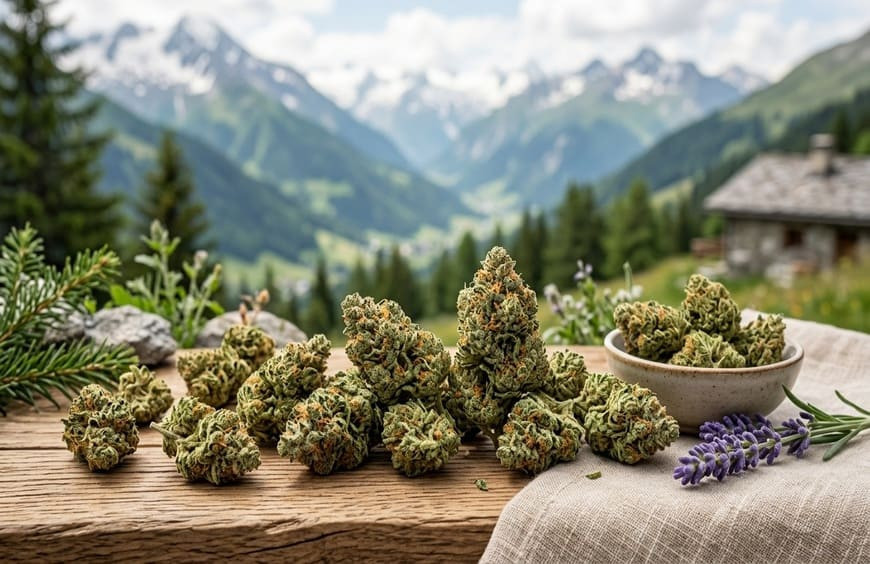 Meilleures fleurs CBD suisses